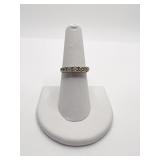 14K GOLD 5 DIAMOND CENTER SZ. 7.5 1.52 DWT