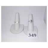 COSTUME RINGS SZ. 8 & 6 COSTUME RINGS
