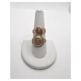 10K CLASS RINGS WORN OFF LETTERING SZ. 9 & 10 -