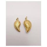 18K GOLD ENGRAVED PENDANTS 4.97 DWT