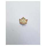 MAPLE LEAF PIN ENAMELED FRONT