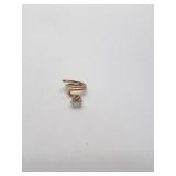 14K EARRING DIAMOND .45 DWT