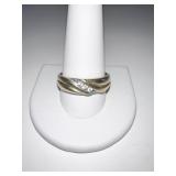 RING 10KT SZ. 12 WITH DIAMONDS 2.40 DWT