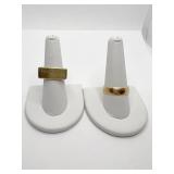 UNMARKED GOLD RINGS ONE SZ. 10 WEDDING BAND 2.69