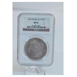 1878 MS 61 SILVER DOLLAR 7TF REV OF 79
