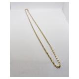 14K GOLD ROPE 20" L CHAIN 8.70 DWT