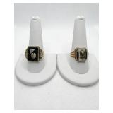 10K HIRSCH CLASS RING 1937 SIZE 10.5 AND SCHOOL