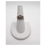 14K RING WITH DIAMOND CENTER RING SZ. 7 - 1.95