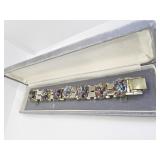 7 OVAL STONE BRACELETS MULTICOLORED STONES