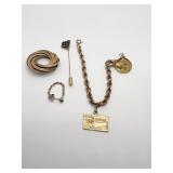 120/12K GOLD CIRCLE PIN 11.00 DWT, 2 GOLD FILLED