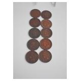 INDIAN HEAD PENNIES: 1894, 1909, 1906, 1908,