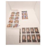 STAMPS INCLUDING MARILYN MONROE, JAMES JEAN AND