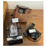POLAROID LAND CAMERA SX-70 ALPHA WITH FLASH AND