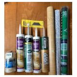 ASSORTED CAULK, RAZOR BLADES, TWINE, REPLACEMENT