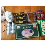 GOLF BALLS, NEW AND USED, NEW BINGO GAME AND