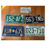 VINTAGE LICENSE PLATES