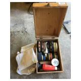 SHOESHINE BOX WITH ACCESSORIES