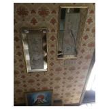 PAIR OF MATCHING MIRRORED ASIAN BIRD PICTURES AND