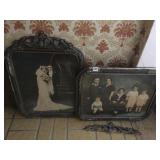 2 ANTIQUE FRAMED PHOTOGRAPHS, 22X19