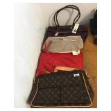 4 PURSES, 2 WITH TAGS, INCLUDING NINE WEST