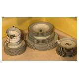 NORITAKE CHINA, FERNWOOD, SOME WITH CHIPS