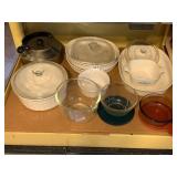PYREX /CORELLE BAKING, STORAGE, MIXING BOWL,