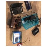 TEXAS INSTRUMENTS CALCULATOR, DESK LAMP, CASSETTE