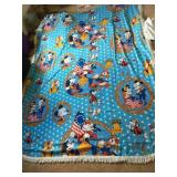 TWIN SIZE MICKEY MOUSE BICENTENNIAL BED SPREAD,