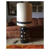 45" TALL CERAMIC DECORATIVE LAMP WITH SHADE