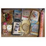 27" WIDE SCROLL FRAME, SEALED CREWEL KIT,