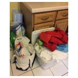 HUGE LOT OF TOWELS, DISPOSABLE PADS/WIPES, DISH