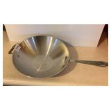 ALL CLAD WOK TYPE SKILLET, 10", APPEARS UNUSED