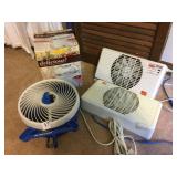 DESK FAN, YOGURT MAKER, 2 SUNCOURT EQUALIZER FANS