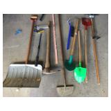 PICKAXE, EXTENDABLE PAINT ROLLER, SQUEEGEE, ETC.