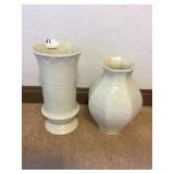 2 EMBOSSED LENOX VASES
