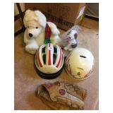 DAVE PARKER RAWLINGS BASEBALL GLOVE, BELL HELMET,