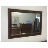 41X29 CARVED WOOD FRAMED MIRROR