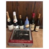 6 BOTTLES OF WINE AND A WINE OPENER SET