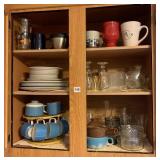 ENTIRE CABINET OF GLASSWARE INCLUDING MIKASA