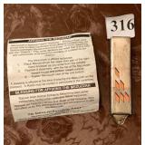 STERLING SILVER ISRAEL MEZUZZAH, MARKED 925