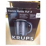 NEW IN BOX KRUPS ELECTRIC KETTLE, RETAIL 34.99