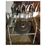 POTTY CHAIR, WALKER AND CANE