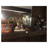 PLANTER MADE IN MEXICO, BOOK ENDS, METAL