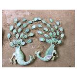 METAL PEACOCK WALL ART