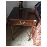 DREXEL DOUBLE FLIP SIDES (8" EACH) END TABLE WITH
