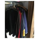 ASSORTED JACKETS AND COAT, LONG, WIND BREAKERS,