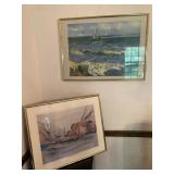 28X20 FRAMED AND MATTED PICASSO PRINT AND FRAMED