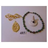 STERLING SILVER RING WITH BLUE STONE SIZE 7