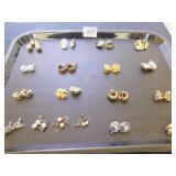 GROUP OF EIGHTEEN MATCHED PAIRS OF EARRINGS C LIP