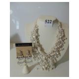 GRAZIANO DROP EARRINGS CARDED NEW AND PEARL